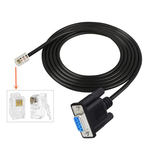 KEIYANA DB9s RS232 RJ9 4P4C 93920 to for GEMNEX Hand Controller Firmware Upgrading PC Asiair Guide Cable