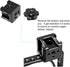 3 1/4"-20 Port Cold Shoe Mount with Thread for Camera Cage Flash LED Monitor Microphone etc., Aluminum Camera Triple