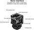 Suptig 3 Port Cold Shoe Mount with 1/4"-20 Thread for Camera Cage, Flash, LED Monitor, Microphone