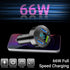RDRKR 66W USB C Car Charger, 4-Port Cigarette Lighter Adapter, QC 3.0, PD, 2.4 A for Android/iPhone/Tablets