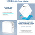MFi Certified iPad iPhone Charger with 12W Fast Charging Block & 2-Pack 6.6FT USB to Lightning Cables for iPad & iPhone.
