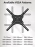 Mountory 26-60 Inch 400x400, 77 lbs. Full Motion TV Wall Mount for Most TVs, Articulating Arms Swivel and Tilt tv