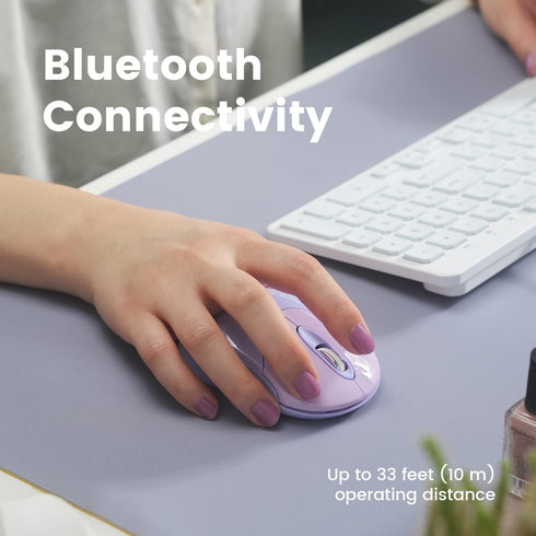 Perixx PERIMICE-802PP Wireless Bluetooth Mouse, Portable Design, Compatible with Windows, iOS, Android PC