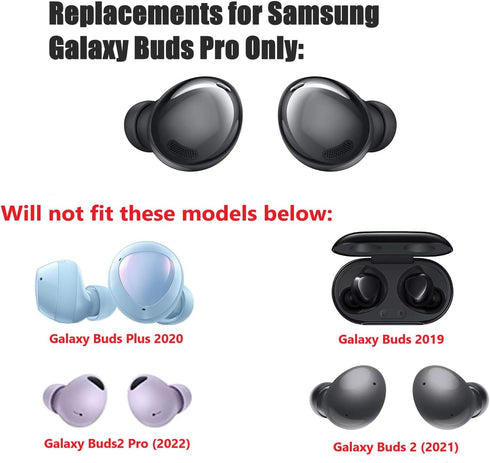 Samsung Galaxy Buds Pro Replacement Earbud Tips, 6 Pairs Small, Medium, and Large for Headphones