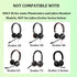 Replacement Ear Pads for Plantronics Headset - 50mm Ear Cushions Compatible with Blackwire C320 3210 3220 3320 (4 Pack)
