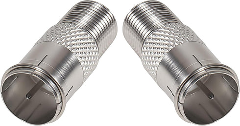 Shutao 3Pcs RG6 Quick Connect Coaxial Cable Connector F Type Male to Female Push-On Adapter for Cable Satellite Dish