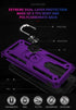 Compatible with Moto G Play Case, Purple Military Grade Hybrid Hard PC Soft TPU Shockproof with HD Screen Protector