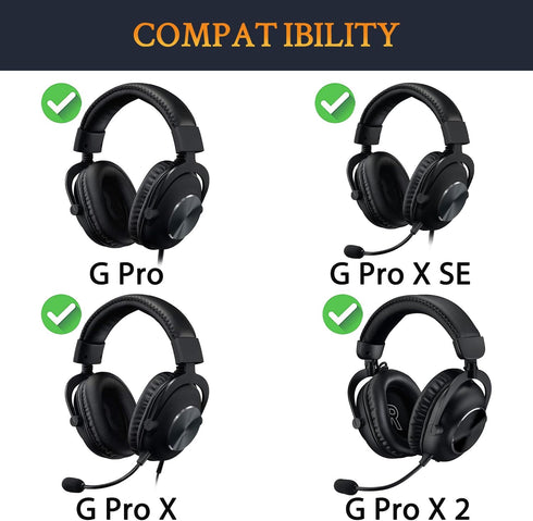 SOULWIT Cooling Gel Earpads Replacement for Logitech G Pro, G Pro X, G Prox 2, G Pro X SE Headphones - Burgundy