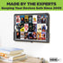 HIDEit Mounts Uni-T Universal Tablet Wall Mount, Adjustable Black Steel Mount for iPad and Samsung Tablets