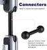 Qulkws 17mm 70mm Ball Adapter Balls Mounts Double Ball Extender for GPS Cell Phone Action Camera on Motocycle Vehicles