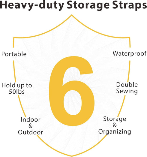 LuBanSir Extension Cord Storage Straps, 28" Heavy-Duty Hook and Loop Straps for Extension Cord