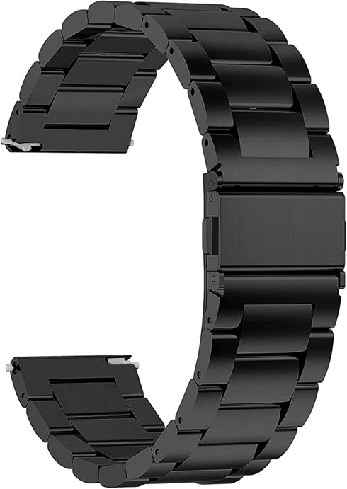 Compatible for Ticwatch Pro 5 Band, Quick Release Stainless Steel Metal Replacement Straps for Android Smartwatch