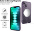 KANGHAR Magnetic Clear Case for iPhone 15 Plus - Anti-Yellowing, Shockproof Slim Cover, Compatible with MagSafe, Deep