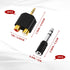 SolidSS 2 Pack 3.5mm 1 Gold Plated Stereo to Audio Splitter,Stereo Male and Accessory,Dual RCA Female Audio Branch