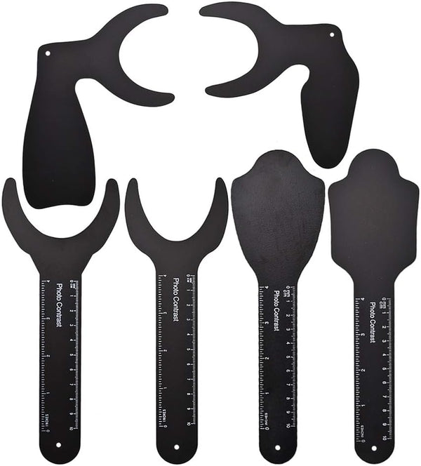 RZJZGZ (6Pcs) Dental Photo Contrast Black Background Board, Autoclavable Dental Orthodontic Oral Cheek Retractors