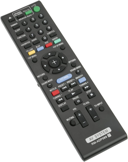 New RM-ADP069 Replace Remote Control for Sony BDV-N890W/Z, BDV-T57, BDV-F7, HBD-F7, BDV-E280