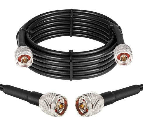 XRDS -RF N Coax Cable 15 ft, KMR240 50 Ohm Low Loss