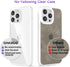 oakxco Thin Slim Clear Case for iPhone 15 Pro Max - Transparent Hybrid Hard Shell & Soft Silicone Rubber Bumper, White