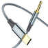 Braided USB C to 3.5mm Audio Cable, Type C Adapter for Samsung Galaxy S21, iPad Pro, Huawei & more.