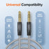 CableCreation Long Aux Cord 20FT, 3.5mm Male to Male, Braided Hi-Fi Sound Auxiliary Headphone Extension (Black)