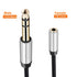 1/4 to 1/8 Headphone Cable Adapter, TRS Auxiliary Aux Cord 6.35mm Male to 3.5mm Female Stereo Jack Audio Adapter for Amplifiers,Guitar, Piano, Home Theater, Braided Cable 1ft (30cm)