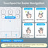 SANWA Multi Device Bluetooth Keyboard with Touchpad, Rechargeable Keypad for Laptop, Desktop, iPad/iPhone, Compatible