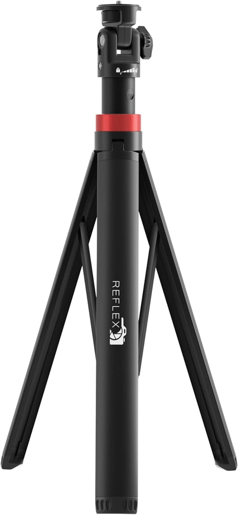 Reflex Camera Lightweight Tripod Stand 76" Extendable Aluminum up to 190cm in Height, Lightweight