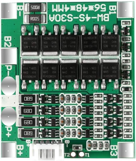2pcs 4S 30A 14.8V Li-ion Lithium 18650 Battery BMS Packs with PCB Protection Board Balance Circuits
