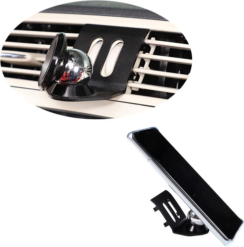 Car Phone Mount for Fiat 500 2010-2015, Retractable Dashboard Hands-Free Holder, Black (A Style)
