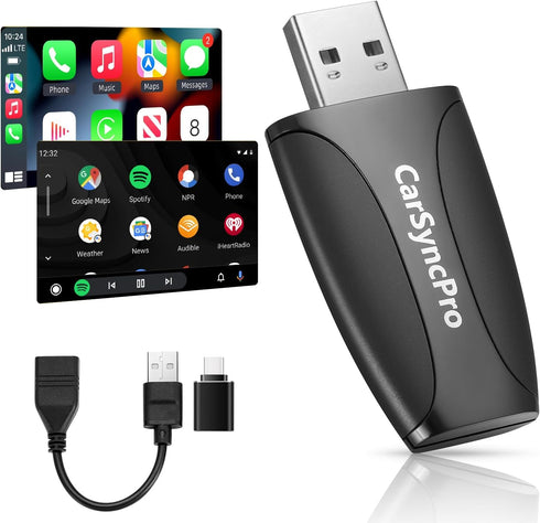 carsyncpro Benz Wireless CarPlay Adapter, Wireless CarPlay/Android Auto for Mercedes with Wired CarPlay,