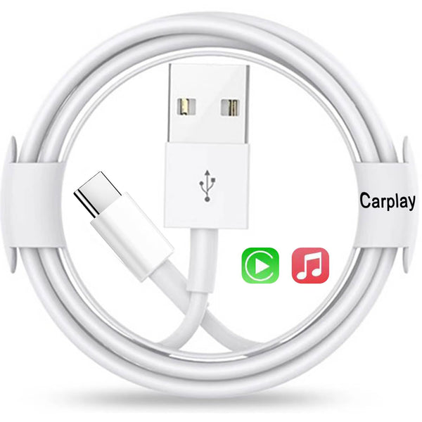 Car Carplay Cable Adapter for iPhone 15, 3.3FT USB A to USB C Car Charging Cable for iPhone 15 Pro Max Plus, iPad Pro