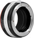 Lens Mount Adapter with Aperture Control Ring for Nikon G F AI AIS D AFS Lens to Canon EF-M (EOS M) Camera