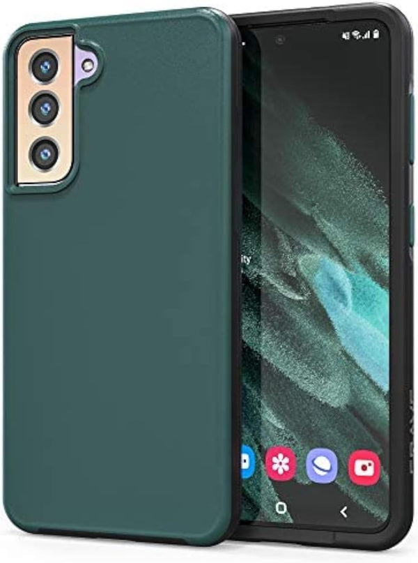Crave Slim Guard for Galaxy S21 Case, Shockproof Case for Samsung Galaxy S21, Forest Green