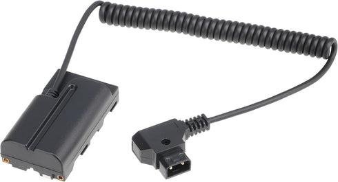 FocusFoto NP-F550 Dummy NP-F970 NP-F570 NP-F750 NP-F770 F960 D-Tap Connector to Full Decoded Battery Adapter Cable