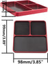 1/8 1/10 ShareGoo Universal Metal RC Screw Tray with Magnetic Pad, Magnet Screws Holder Plate RC Fixing Tools