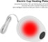 Adjustable Electric Beverage Heater for Ceramic Coffee Cups - USB Mug Warmer (White)