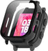 Gabb Watch 3 Case Cover for Kids, Scratch-Resistant Hard PC Protective Case & Tempered Glass Screen Protector (Black)
