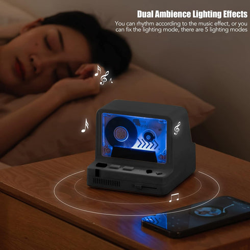 VBESTLIFE Bluetooth Cassette Player - Portable Stereo Tape Retro Speaker with Dual Magnetic Speakers, Bluetooth, Memory