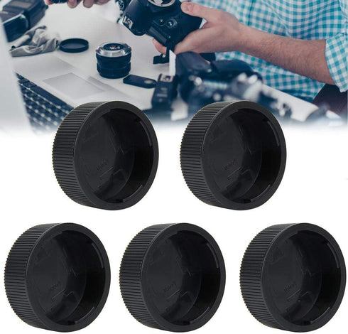 Rear Lens Cover for M M6/7/8 LM Camera, Protective Plastic Lens, Scratch Proof, Dustproof, Shock-Absorbent (5 Packs)