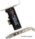 Cablecc Low Profile PCI-E 3.0 x4 Lane to M.2 NGFF M-Key SSD Adapter Card