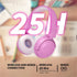 SHON Kids Wireless On-Ear Headphones, Pink Foldable Stereo with 3.5mm Jack, Wired Headphones for