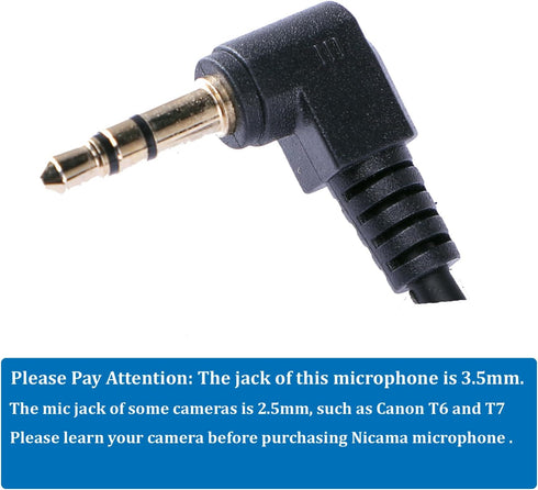 SGC-598 3.5mm Interview Shotgun Microphone with Windscreen Muff, Cardioid Directional Mic for DSLR Cameras