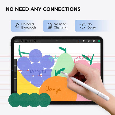 OASO 6/7/8/9/iPhone/Samsung A7/S7/Fire 7/8/10 Stylus Pen for Touch Screens, Disc Tip & Magnet Cap Styli Pencil