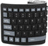 sungwoo Foldable Silicone Keyboard, USB Wired Waterproof Rollup for PC, Notebook, Laptop (Black+Grey)