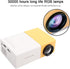 Home Theater Mini Projector, High Definition for Movie Home (U.S. Standard 110V-240V)