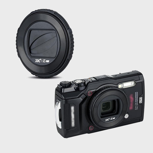 Lens Protector Cover for Olympus TG-7 TG-6 TG-5 TG-4 TG-3 TG-2 TG-1 Camera, Rotating Lens Cap, Replaces Olympus LB-T01