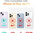 Cute Highland Cow and Cub Phone Case for iPhone 14 Plus, Animals Pattern Silicone Shockproof TPU Bumper Cover