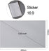 80-inch Portable Projector Screen HD 16:9, Foldable Wall Mounted Video Projection Screen for Home Theater Office