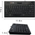 MCSaite Wired Trackball Keypad, Keyboard and Roll Mouse Combo for PC Laptop, US English Layout, Black