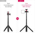 MT-16 Mini Camera Tripod, Extendable with 4 Levels Adjustment, 360° Ball Head, Lightweight Portable Vlog Selfie Stick